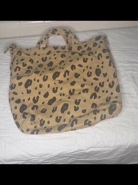 BAGGU Leopard Print Duck Bag Tote
